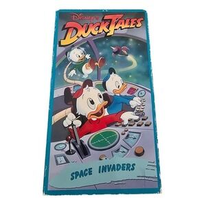 Disney's DuckTales Space Invaders VHS video tape Uncle Scrooge Walt Disney